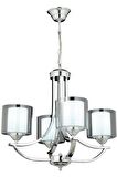 AVONNI AV-65228-4K Krom Kaplama Modern Avize E27 Metal Cam 55cm