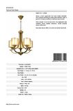 AVONNI AV-65228-5E Eskitme Kaplama Modern Avize E27 Metal Cam 55cm