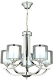 AVONNI AV-65228-5K Krom Kaplama Modern Avize E27 Metal Cam 55cm