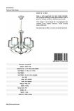 AVONNI AV-65228-5K Krom Kaplama Modern Avize E27 Metal Cam 55cm