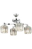 AVONNI AV-65229-4K Krom Kaplama Modern Avize E27 Metal Kristal 58cm