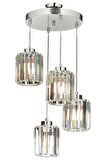 AVONNI AV-65230-4KT Krom Kaplama Modern Avize E27 Metal Kristal 40cm
