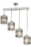 AVONNI AV-65230-4KY Krom Kaplama Modern Avize E27 Metal Kristal 64x15cm