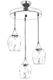 AVONNI AV-65234-3T-BSY Siyah Boyalı Modern Avize E27 Metal Cam 40cm