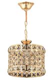 AVONNI AV-65240-2S Sarı Kaplama Modern Avize E27 Metal Kristal 20cm