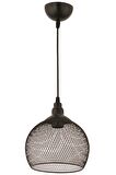AVONNI AV-65242-1BSY Siyah Boyalı Modern Avize E27 Metal Telli 21cm