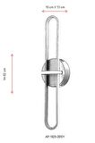 Avonni Ap-60264-2Bsy Cam - Metal Modern İç Mekan Duvar Siyah Aplik 