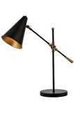 AVONNI ML-9114-1BSY Siyah Boyalı Masa Lambası E27 Metal 64x20cm