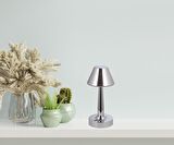 AVONNI ML-64006-K Krom Kaplama Masa Lambası LED Metal Pleksi 11cm