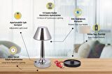 AVONNI ML-64006-K Krom Kaplama Masa Lambası LED Metal Pleksi 11cm
