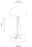 AVONNI ML-64004-E Eskitme Kaplama Masa Lambası LED Metal Pleksi 12cm