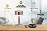 AVONNI ML-64005-N Nikel Kaplama Masa Lambası LED Metal Pleksi 11cm