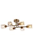 AVONNI AR-60271-6E Eskitme Kaplama Modern Avize E27 Metal Cam 80x40cm