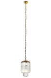 AVONNI AV-60298-1E Eskitme Kaplama Klasik Avize E27 Metal Kristal 20cm