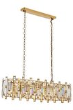 AVONNI AV-60303-E30X90 Eskitme Kaplama Klasik Avize E14 Metal Kristal 90x30cm