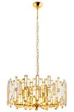 AVONNI AV-60303-S50 Sarı Kaplama Klasik Avize E14 Metal Kristal 50cm
