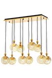 AVONNI AV-60313-S30X85 Sarı Kaplama Modern Avize E27 Metal 85x30cm
