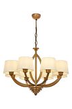AVONNI AV-60362-8ES Eskitme Kaplama Modern Avize E27 Metal Kumaş 65cm