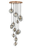 AVONNI AV-60291-13T-BSY Siyah Boyalı Modern Avize  Metal Cam 60cm