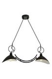 AVONNI AV-9127-2Y-BSY Siyah Boyalı Modern Avize E27 Metal 78x20cm