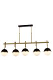 AVONNI AV-60387-5EY Siyah/Eskitme Boya/Kaplama Modern Avize E27 Metal Cam 100x15cm