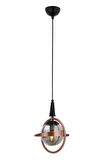 AVONNI AV-60391-1BSY Siyah/Bakır Boya/Kaplama Modern Avize E14 Metal Cam 25cm
