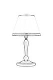 AVONNI HML-9046-1E Eskitme Kaplama Masa Lambası E27 Metal Ahşap Kumaş 35cm