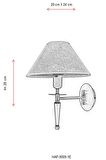 Avonni Hap-9009-1E Ahşap - Metal Eskitme İç Mekan Duvar Kahverengi Aplik 