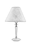 AVONNI HML-9009-1EB Eskitme Kaplama Masa Lambası E27 Metal Ahşap Kumaş 40cm