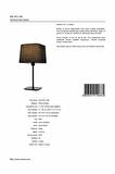 AVONNI HML-9071-1BS Siyah Boyalı Masa Lambası E27 Metal Kumaş 27x27cm