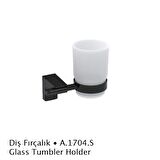 Duxxa Deppot F1 Mat Siyah Diş Fırçalık A.1704.S