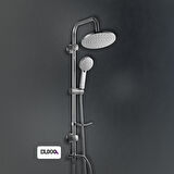 Duxxa Como 400 Rain Duş Seti SS304 Paslanmaz Çelik Sürgü Seti 3 Yıl Garanti