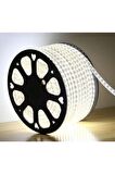 220V Hortum Led Şerit 5050 3 Çip 60 Led Beyaz