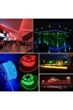 220V Hortum Led Şerit 5050 3 Çip 60 Led Mavi
