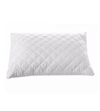 Royam 2 Li Kapitoneli Fermuarlı Yastık Koruyucu Alezi - Beyaz - 50 x 70