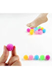 5 adet 2.5cm Yumuşak Parmak Duyu, Ayak Masaj, Yoga, Mini Masaj Topu