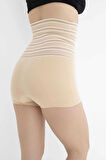 Yüksek Bel Lazer Kesim Şort Korse - Lohusa - Fit - Toparlayıcı