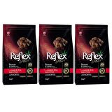Reflex Plus Plus Kuzu Etli-Pirinçli Orta - Büyük Irk Yavru Kuru Köpek Maması 3x3 kg