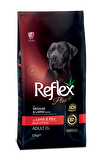 Reflex Plus Kuzu Etli-Pirinçli Orta - Büyük Irk Yetişkin Kuru Köpek Maması 15 kg