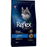 Reflex Plus Somonlu Orta - Büyük Irk Yetişkin Kuru Köpek Maması 3 kg