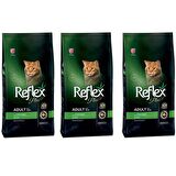 Reflex Plus Tavuklu Yetişkin Kedi Maması 1,5 Kg 3'Lü Set