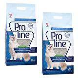 Pro Line Naturel Parfümsüz Kedi Kumu 10 Lt 2 Adet