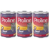 Proline Dana Etli Yetişkin Kedi Konservesi 400 Gr*3 Adet