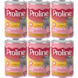 Proline Tavuklu ve Ciğerli Yetişkin Kedi Konservesi 395 Gr*6 Adet