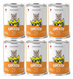 King Et Parçacıklı Tavuklu Yavru Kedi Konserve 400 Gr*6 ADET