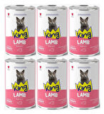 King Et Parçacıklı Kuzu Etli Yetişkin Kedi Konserve 400 Gr*6 ADET