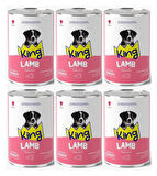 King Et Parçacıklı Kuzu Etli Yavru Köpek Konserve 400 Gr*6 ADET