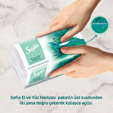 Sofia 100'lü El ve Yüz Havlusu 2 Paket Yumuşak Doku ile Mükemmel Kurulama Sağlar