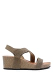 K14883 Kifidis Soft Step Kadın Dolgu Topuklu Mantar Sandalet 36-41