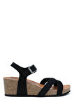 K15009 Kifidis Soft Step Kadın Dolgu Topuklu Mantar Sandalet 36-41